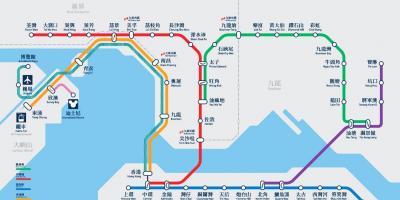 Causeway bay MTR estació mapa