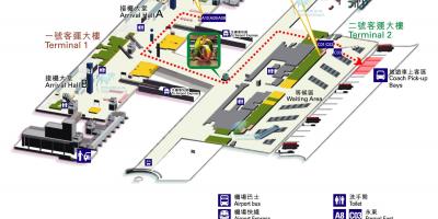 Hong Kong mapa de l'aeroport terminal 1 2