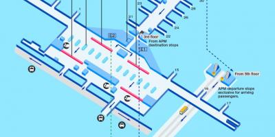 Aeroport de Hong Kong porta mapa