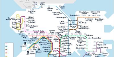 Hongkong metro mapa