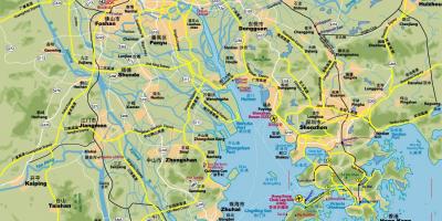 Mapa de carreteres de Hong Kong