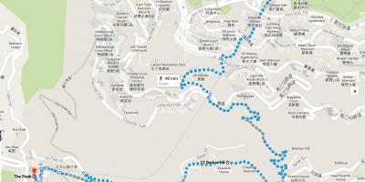 Hong Kong rutes de senderisme mapa