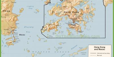 Mapa polític de Hong Kong