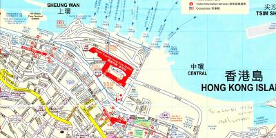 Port de Hong Kong mapa