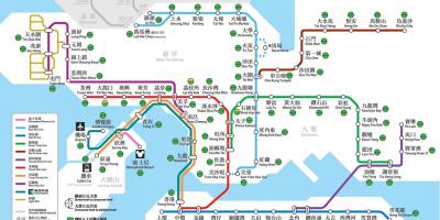 Hong Kong transport públic mapa