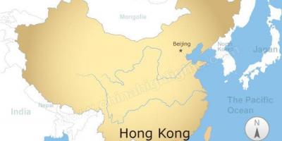 Mapa de la Xina i Hong Kong