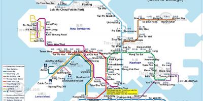 Plànol de Metro de Hong Kong