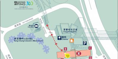 Tung Chung línia MTR mapa