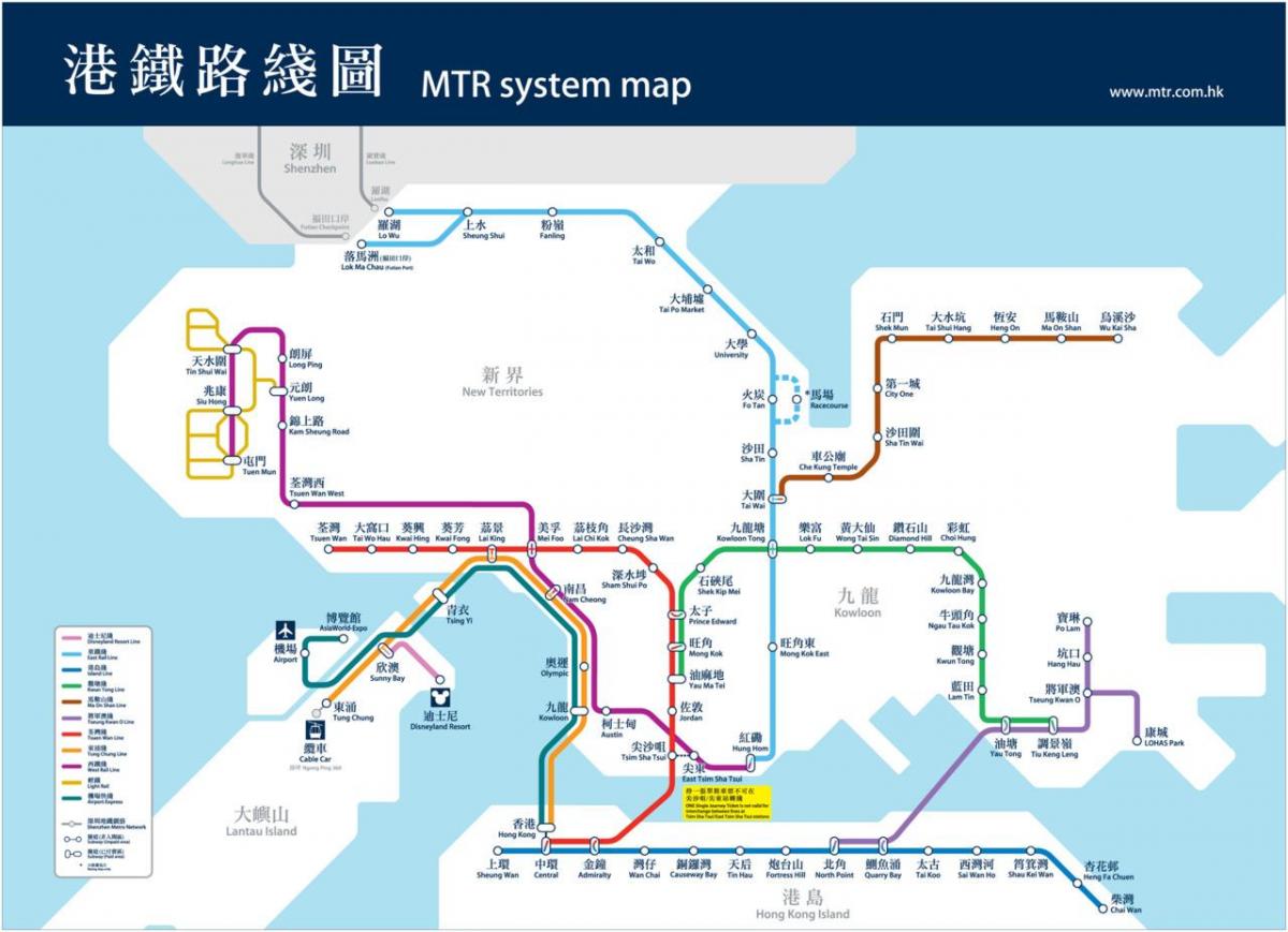 Hong Kong tub mapa