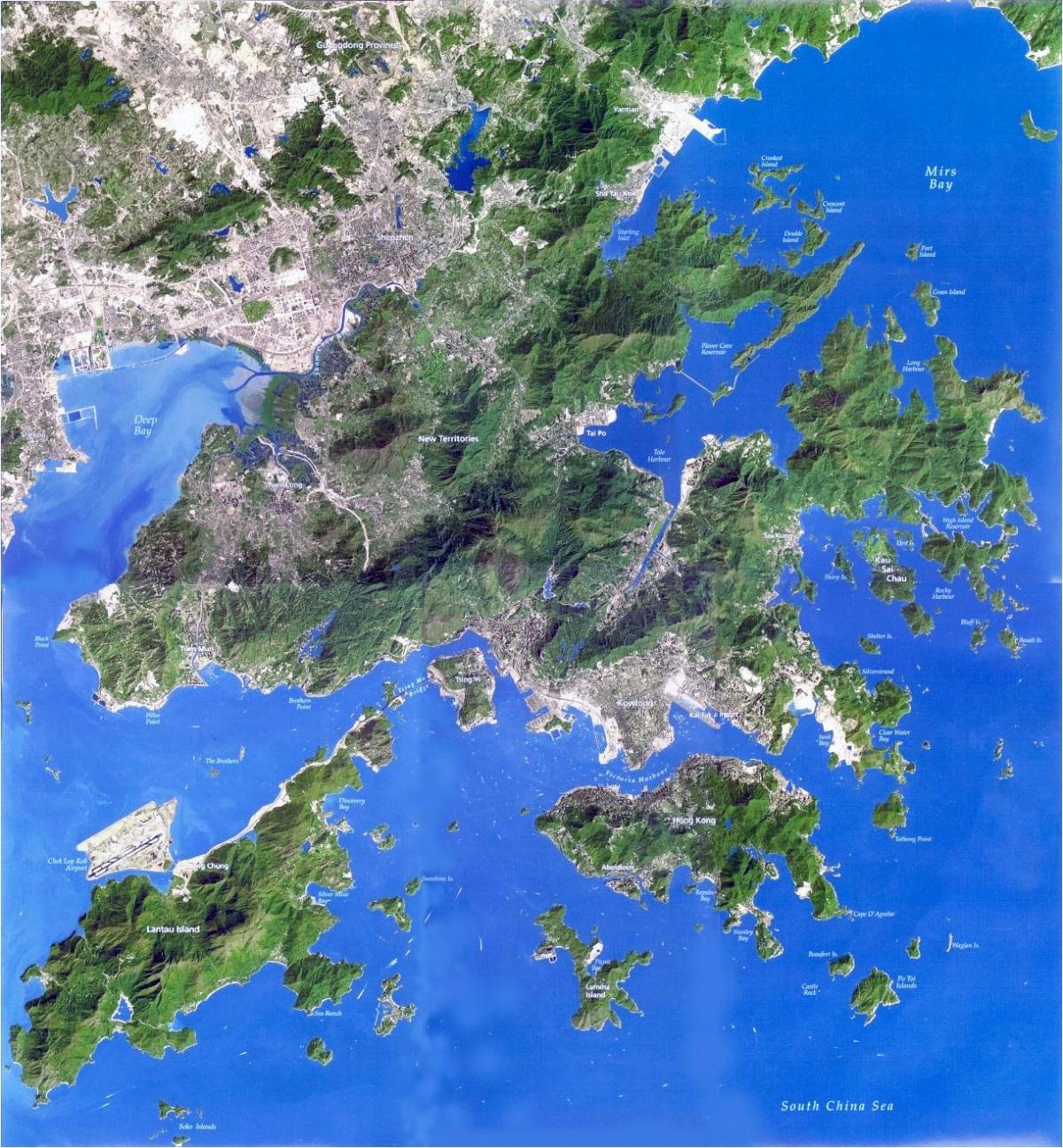 canals mapa de Hong Kong