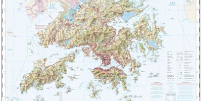 Mapa topogràfic de Hong Kong